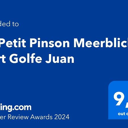 Le Petit Pinson Meerblick Port גולף-ז'ואן מראה חיצוני תמונה